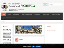 Tablet Screenshot of comune.picinisco.fr.it